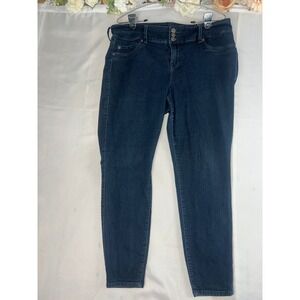 Torrid Denim‎ First At Fit Jeggings Dark Wash Blue Skinny Jeans Plus Size 18R
